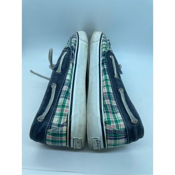 Sperry Top-Sider Authentic Original 2-Eye Blue & Plaid Boat Shoes Women's Size 9 - Picture 5 of 7